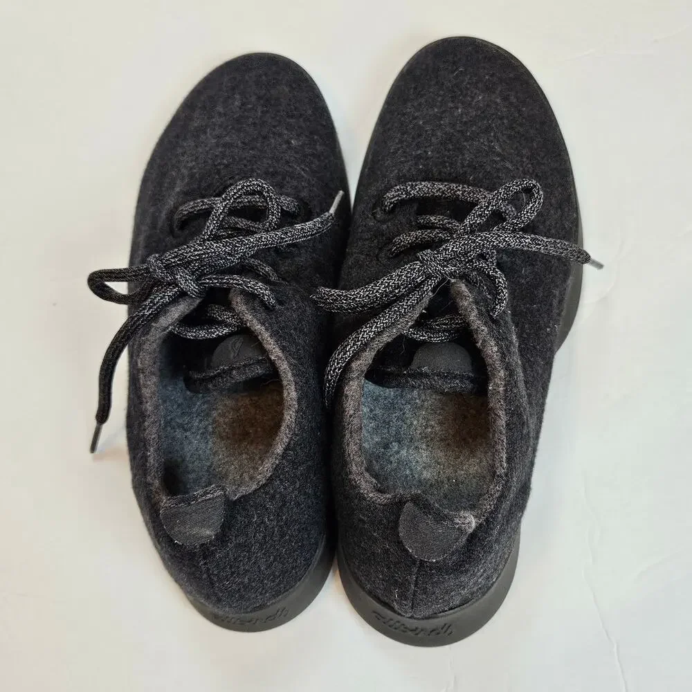 Allbirds The Wool Runners Natural Black Women's 9 Casual‎ Neutral